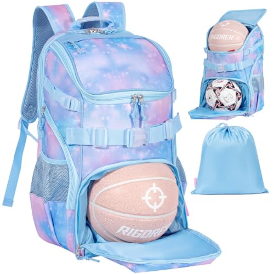 Sports Equipment Bag - Basketba Backpack Woen Fit Soccer Voeyba