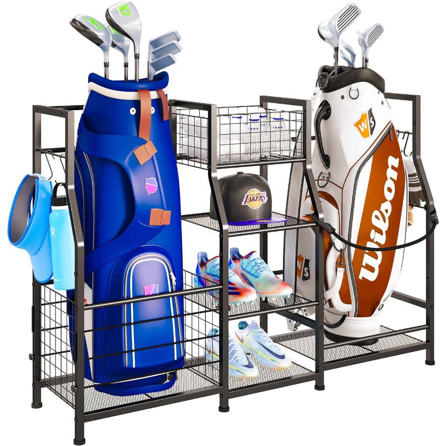 Sports Equipment Golf - Golf Bag Stand Garage Storage Organizer