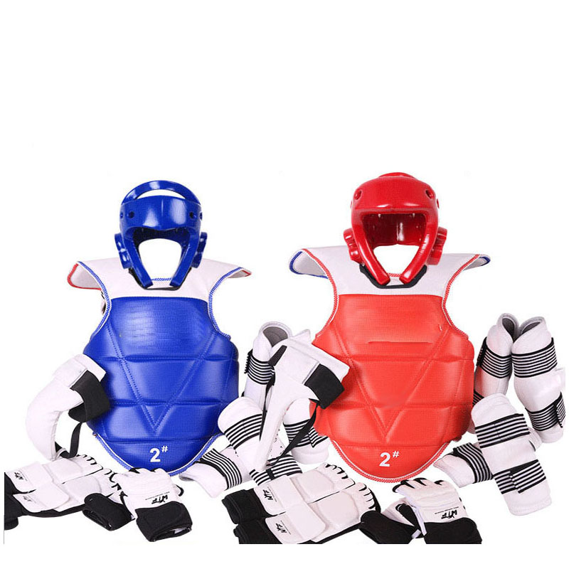 Boxing Glove Set - Taekwondo Five-piece Set Taekwondo Protective Gear