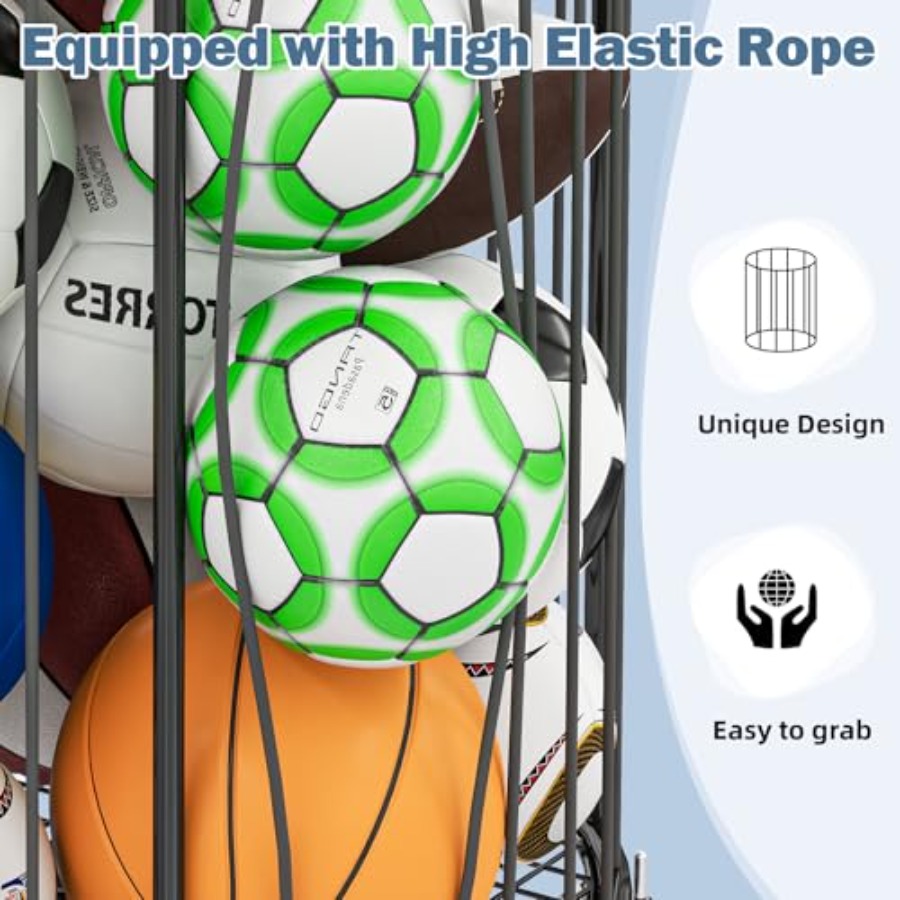 Garage Ball Storage: Round Spo - Sports Equipment Rack recensione e prezzo