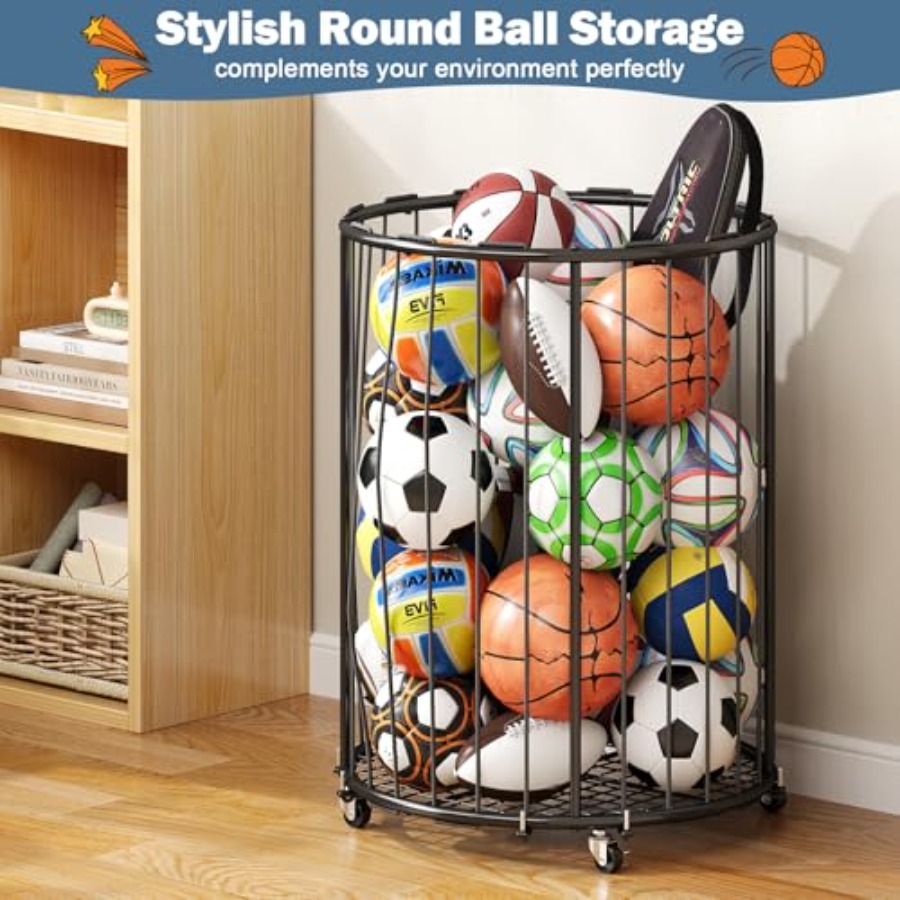 Garage Ball Storage: Round Spo - Sports Equipment Rack recensione e prezzo