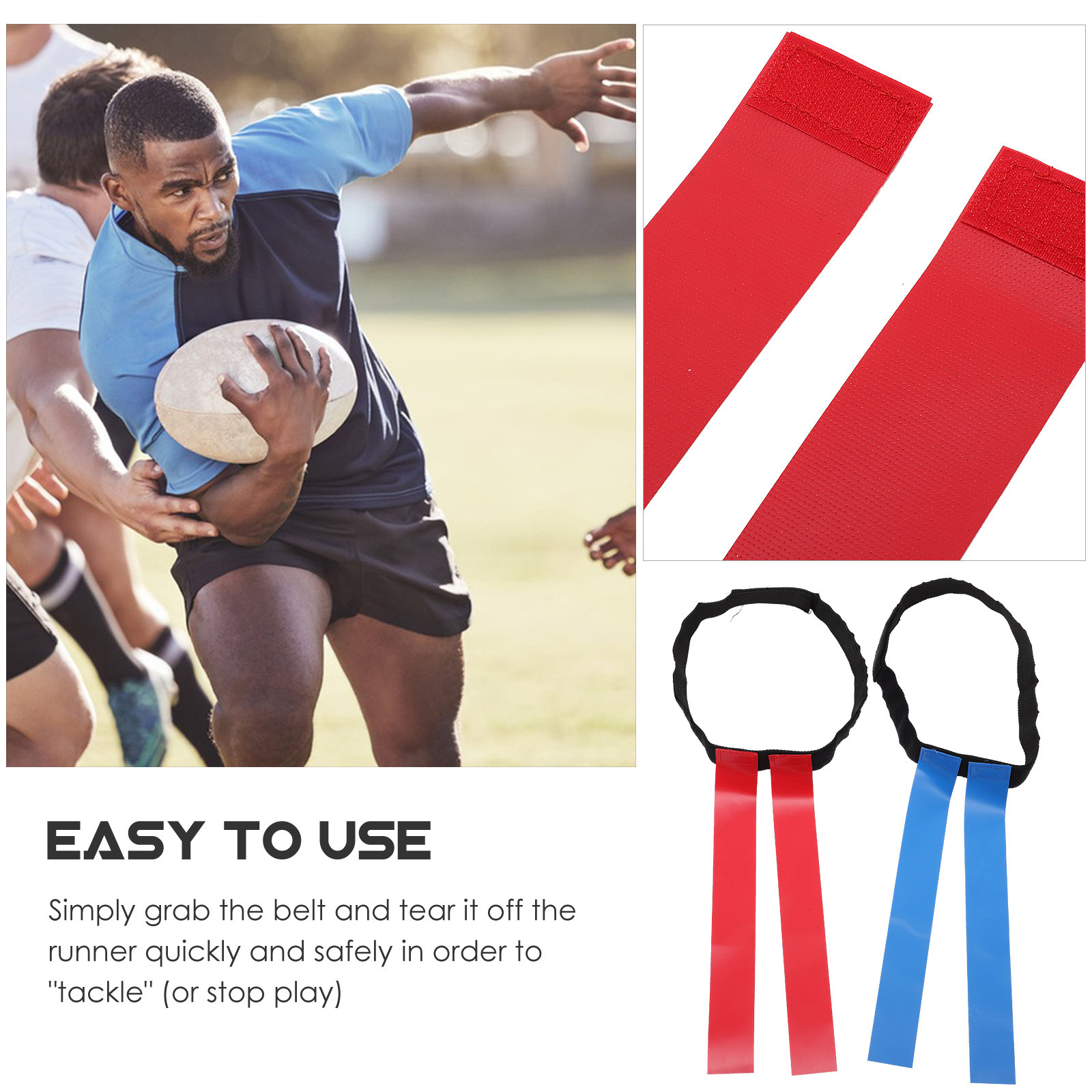 2Sets Football Waist Flags Adj - Sports Equipment Game recensione e prezzo