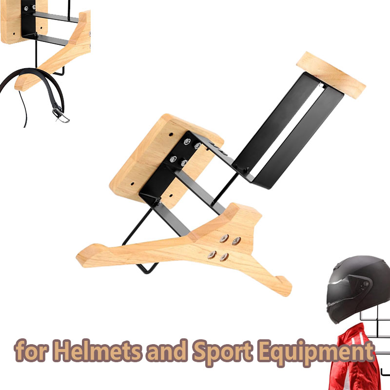 Wood Motorcycle Helmet Holder  - Sports Equipment Rack recensione e prezzo