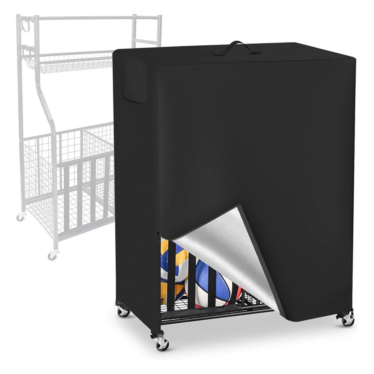 Basketball Rack Cover Garage S - Sports Equipment Bag recensione e prezzo