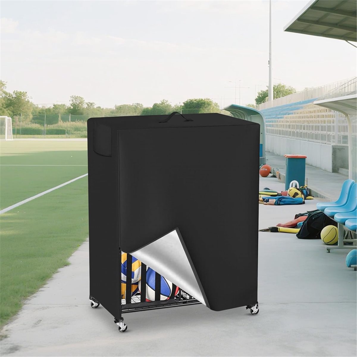 Basketball Rack Cover Garage S - Sports Equipment Bag recensione e prezzo