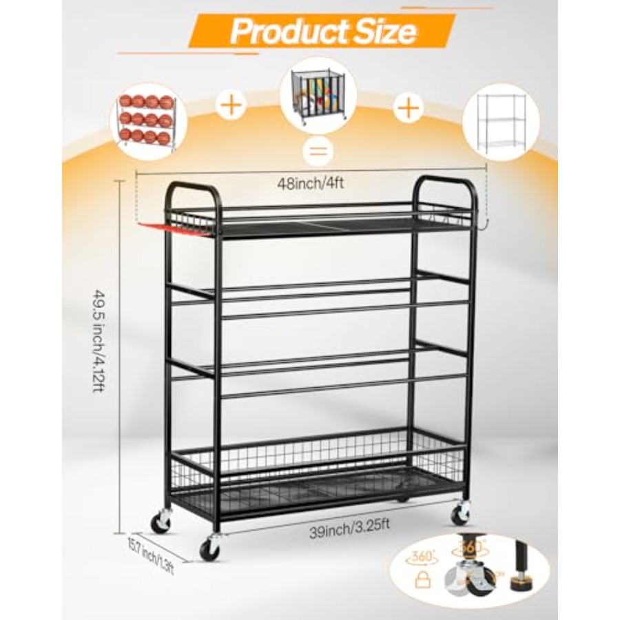 Garage Sports Equipment Organi - Sports Equipment Rack recensione e prezzo