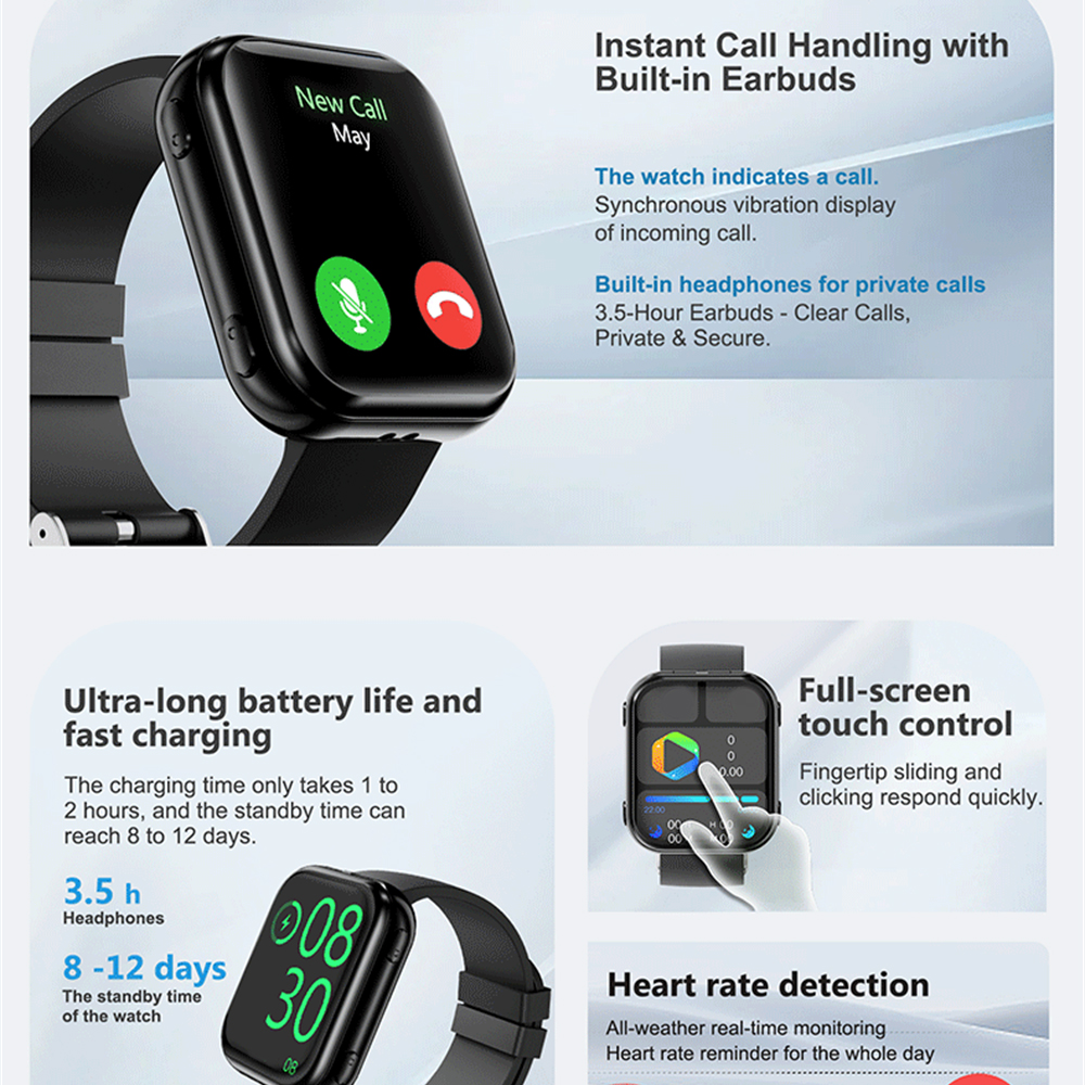Waterproof Smartwatch 2 En 1 E - Sports Equipment In French recensione e prezzo