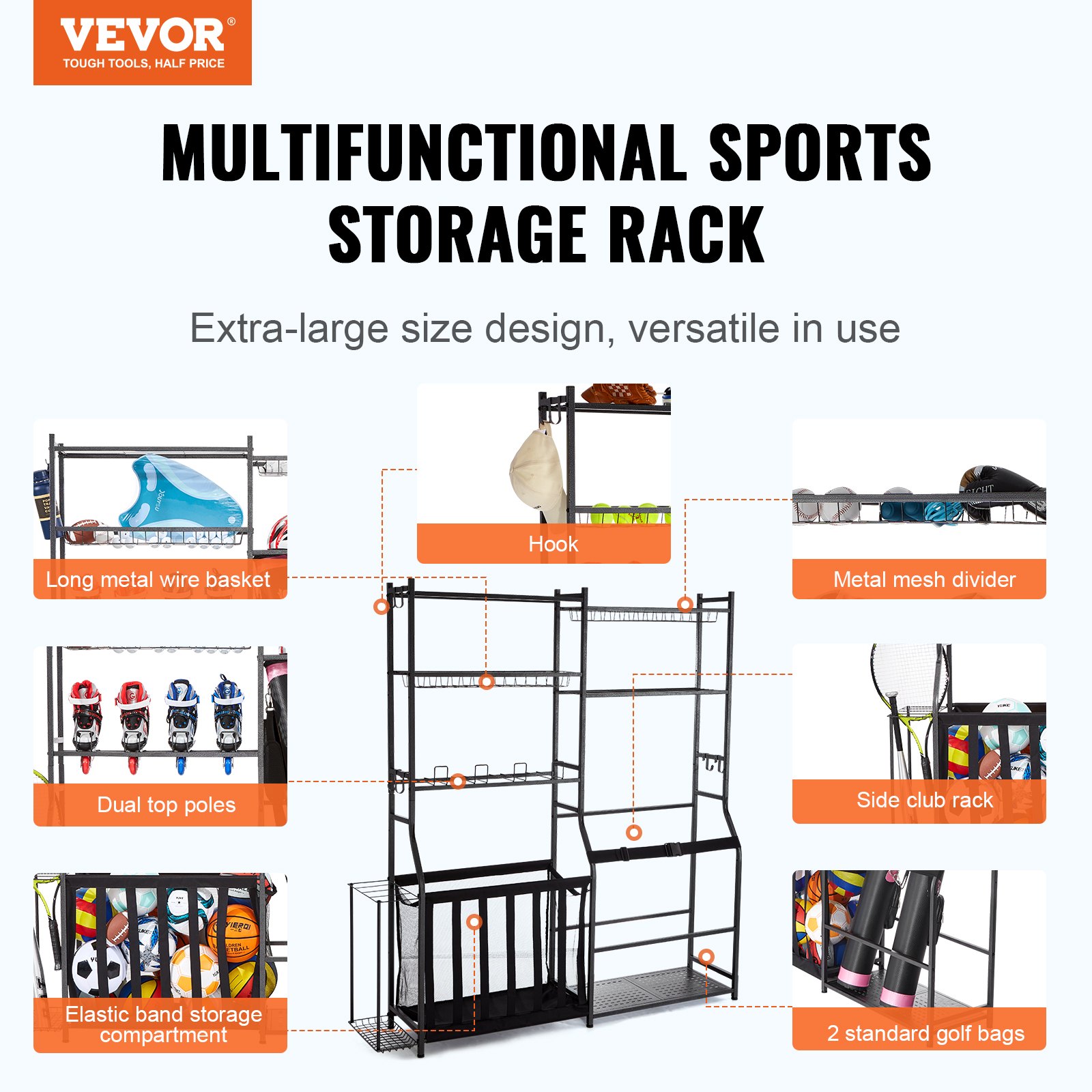 Golf Storage Garage Organizer, - Sports Equipment Golf recensione e prezzo