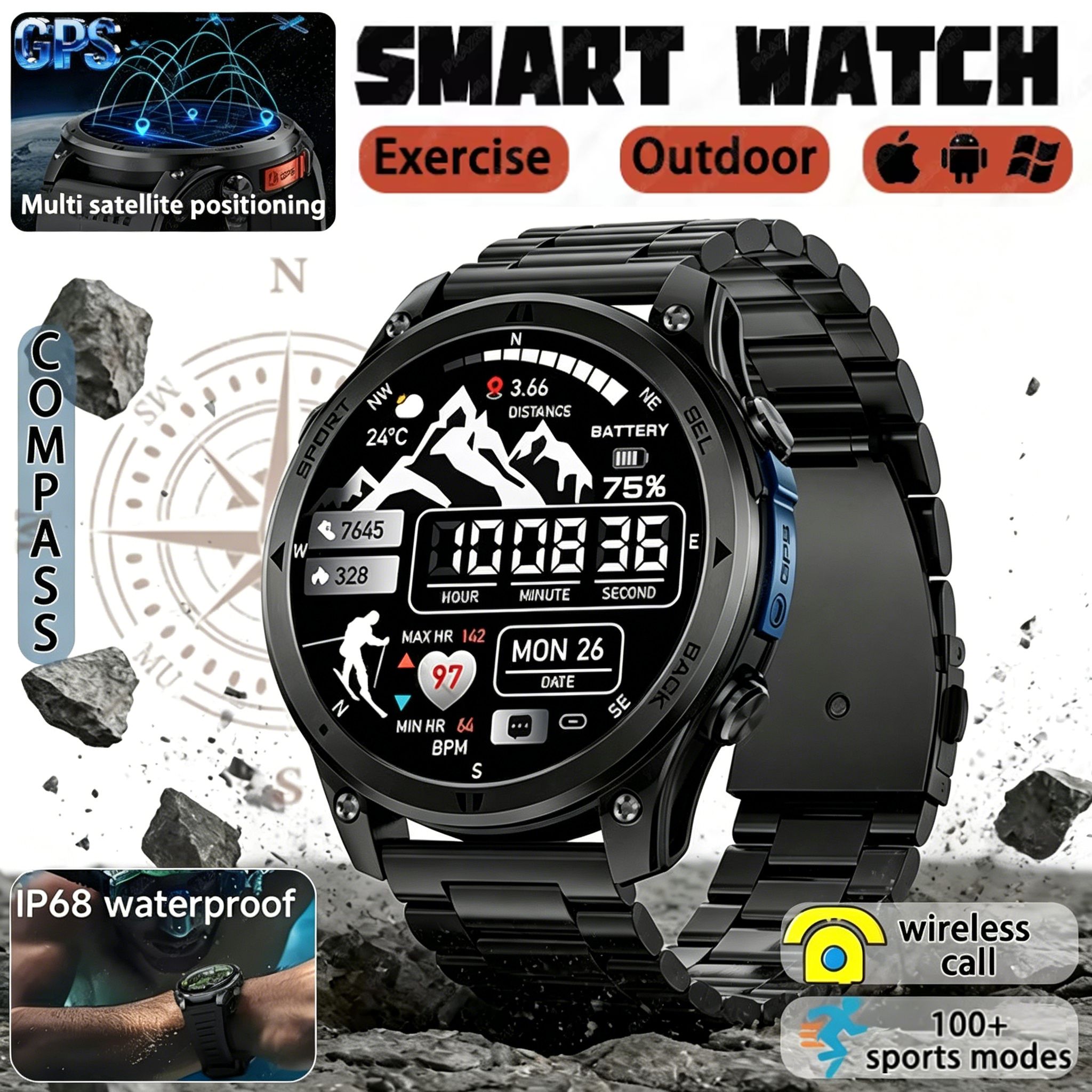 Hot New GPS smartwatch for 202 - Sports Equipment In French recensione e prezzo
