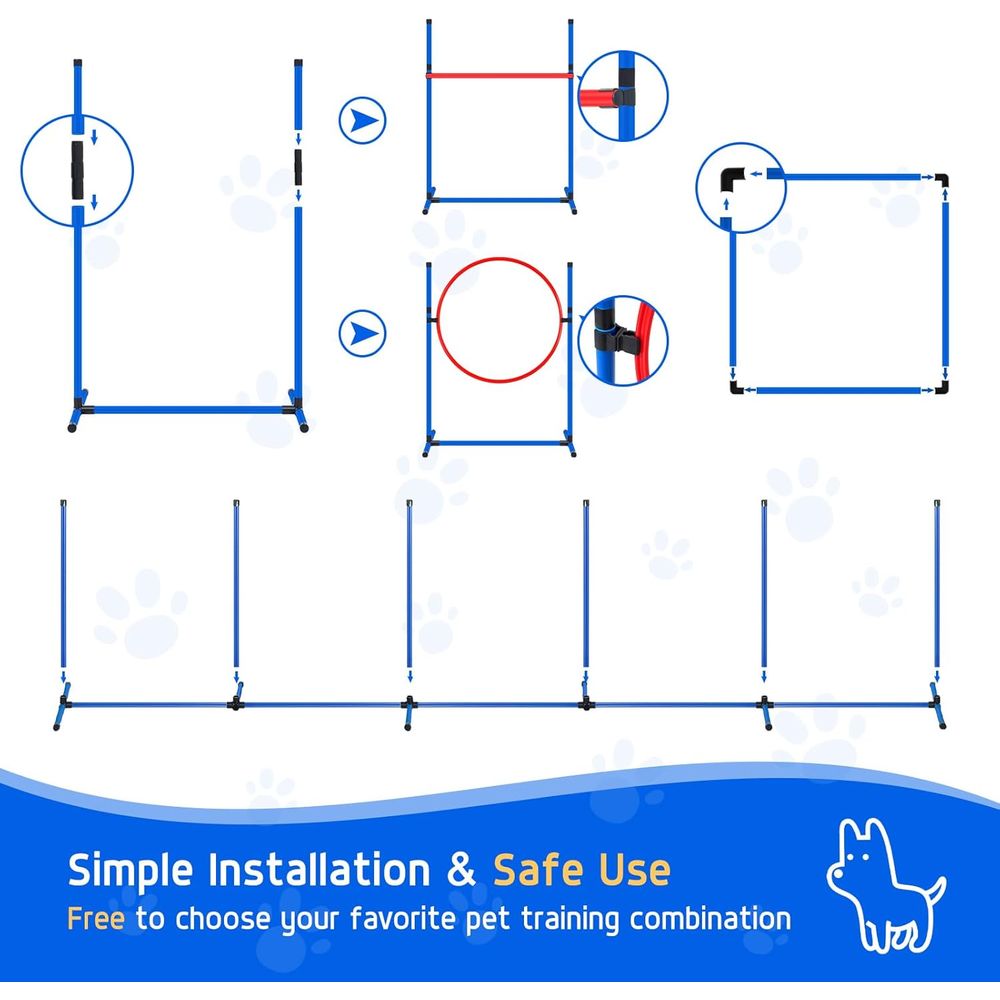 Backyard Dog Agility Course Se - Agility Hurdle Set recensione e prezzo