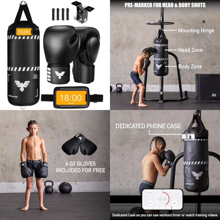 Boxing Punching Bag Set - 2 ft - Boxing Glove Set recensione e prezzo