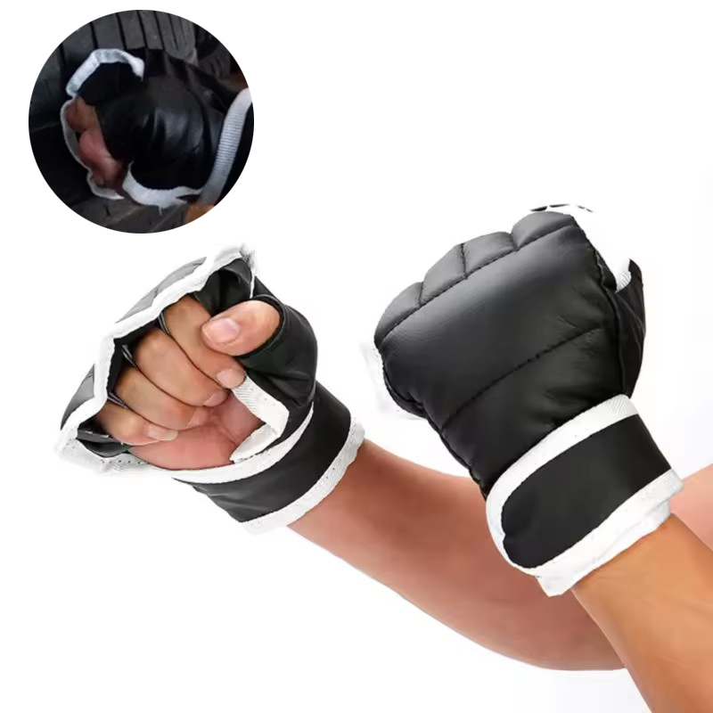 1 Pair of Black Half Finger Bo - Boxing Glove Set recensione e prezzo
