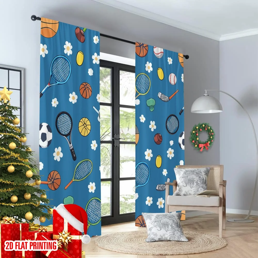 2pcs 2D flat printing Drapes S - Sports Equipment In French recensione e prezzo