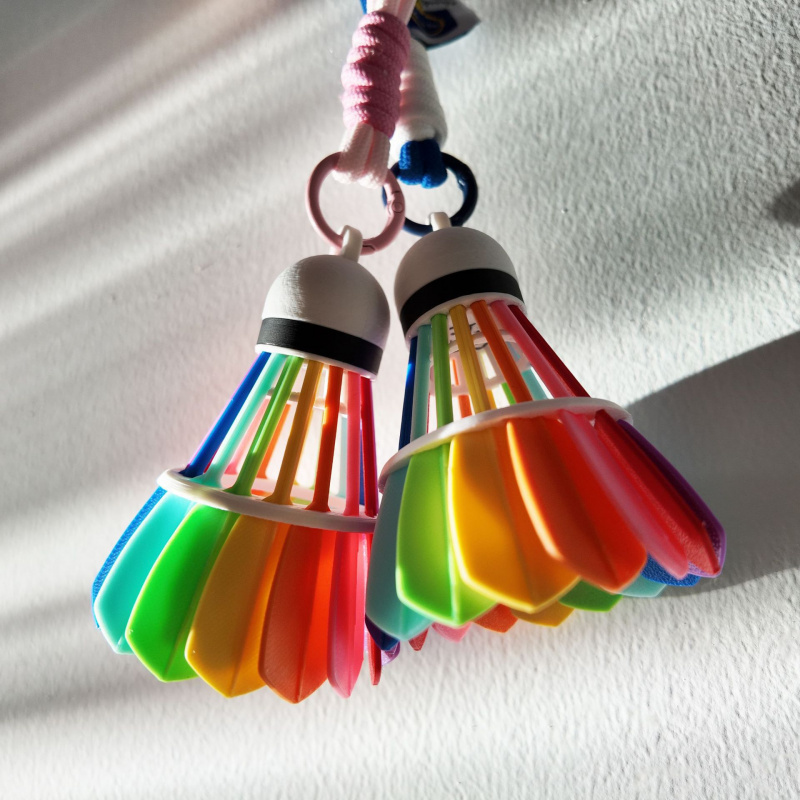 3D Printed Badminton Keychain  - Sports Equipment In Chinese recensione e prezzo