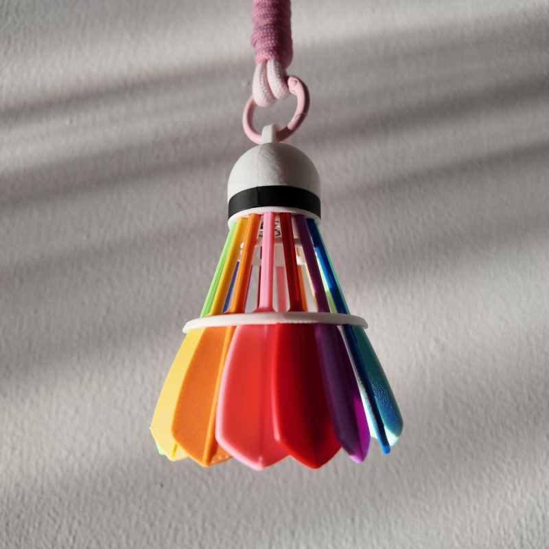 3D Printed Badminton Keychain  - Sports Equipment In Chinese recensione e prezzo