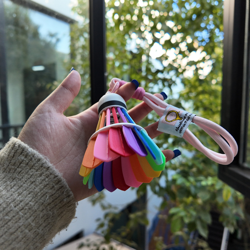 3D Printed Badminton Keychain  - Sports Equipment In Chinese recensione e prezzo