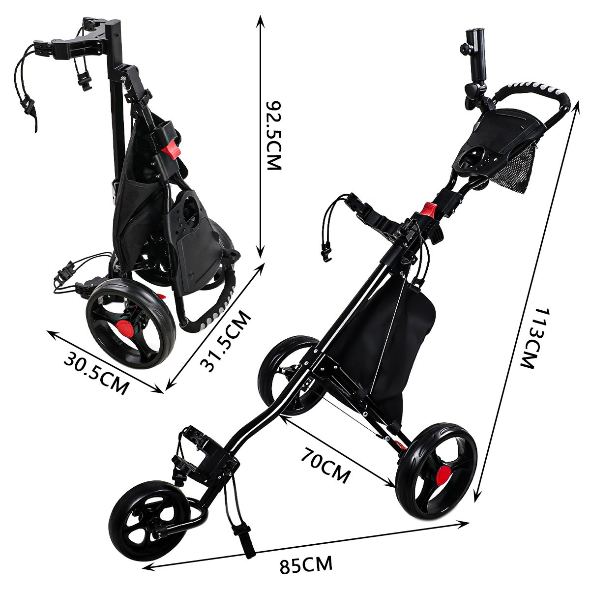 2026 Three-Wheeled Foldable Al - Sports Equipment Golf recensione e prezzo