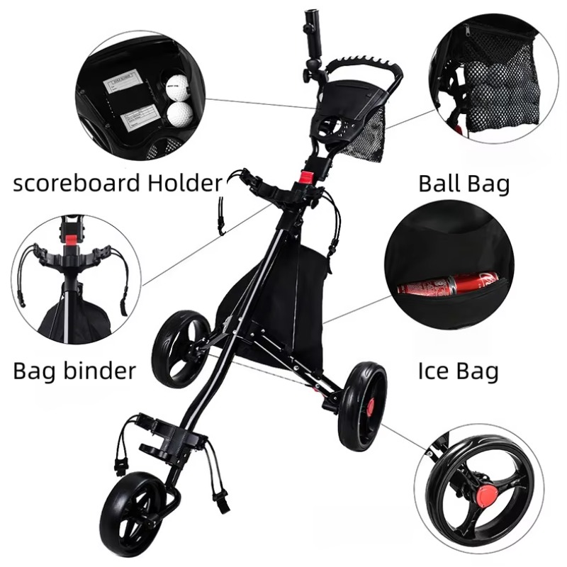 2026 Three-Wheeled Foldable Al - Sports Equipment Golf recensione e prezzo