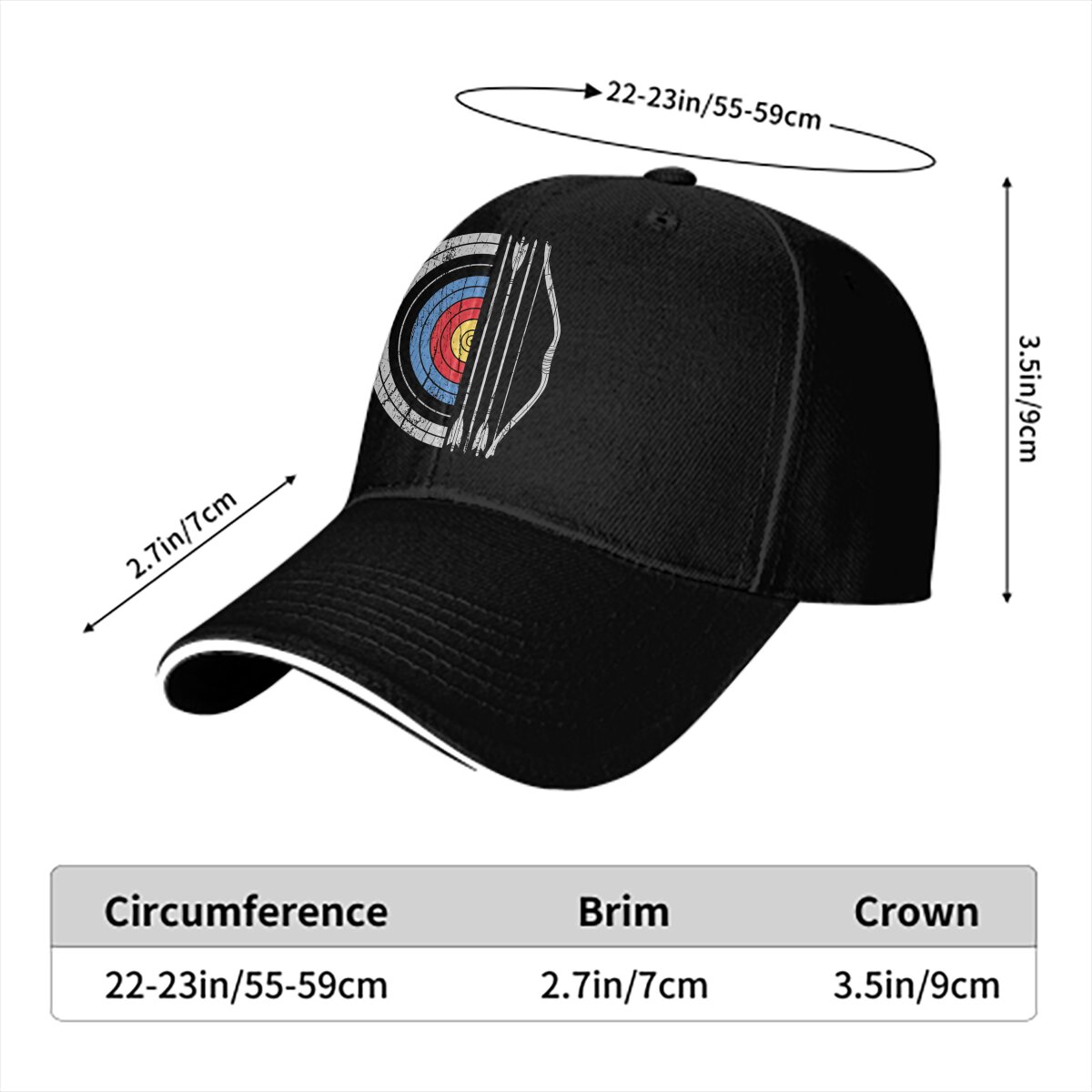 Archery Lover Multicolor Hat P - Archery Target Face recensione e prezzo