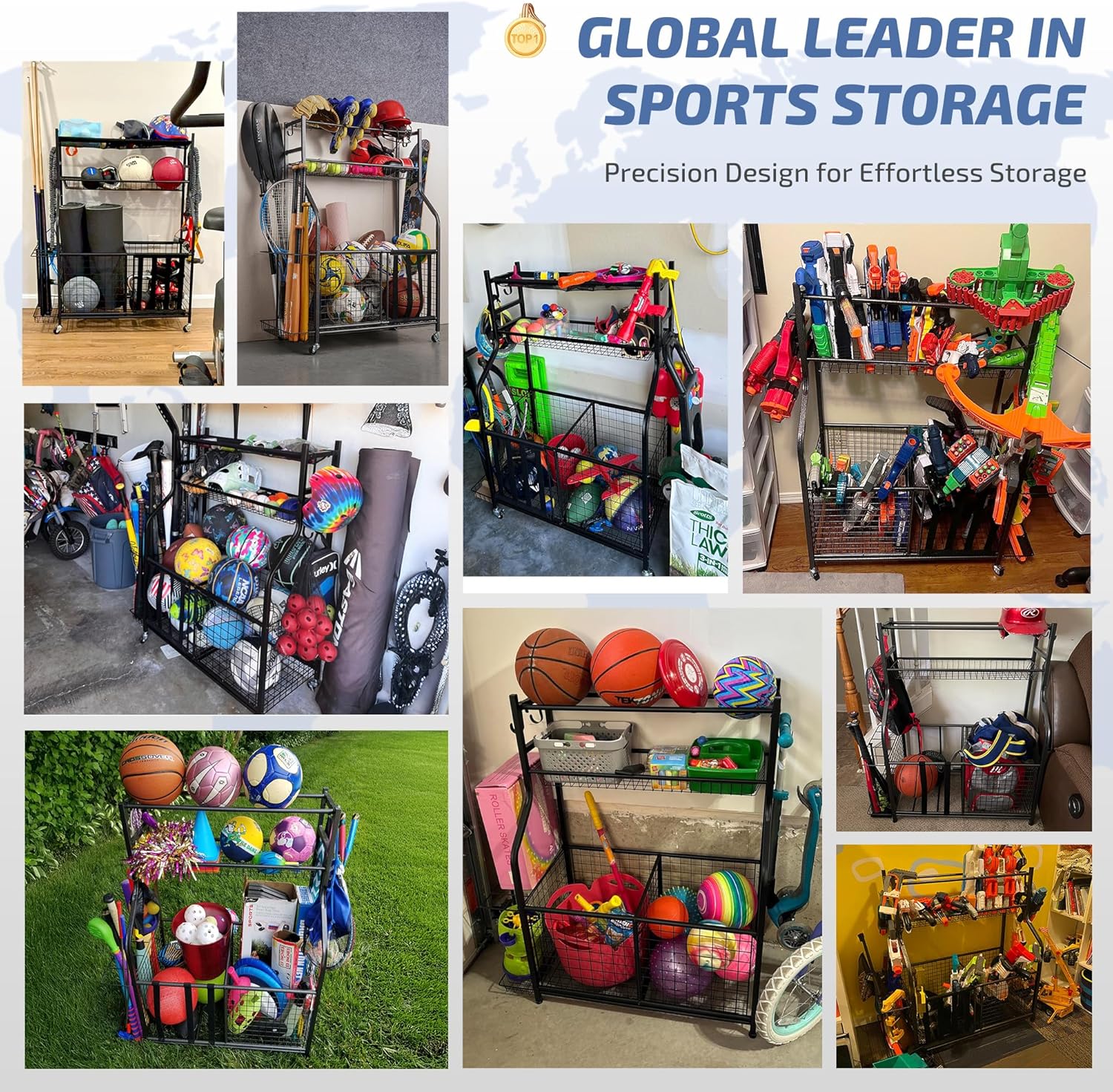 Sports Equipment Storage Rack  - Sports Equipment Rack recensione e prezzo