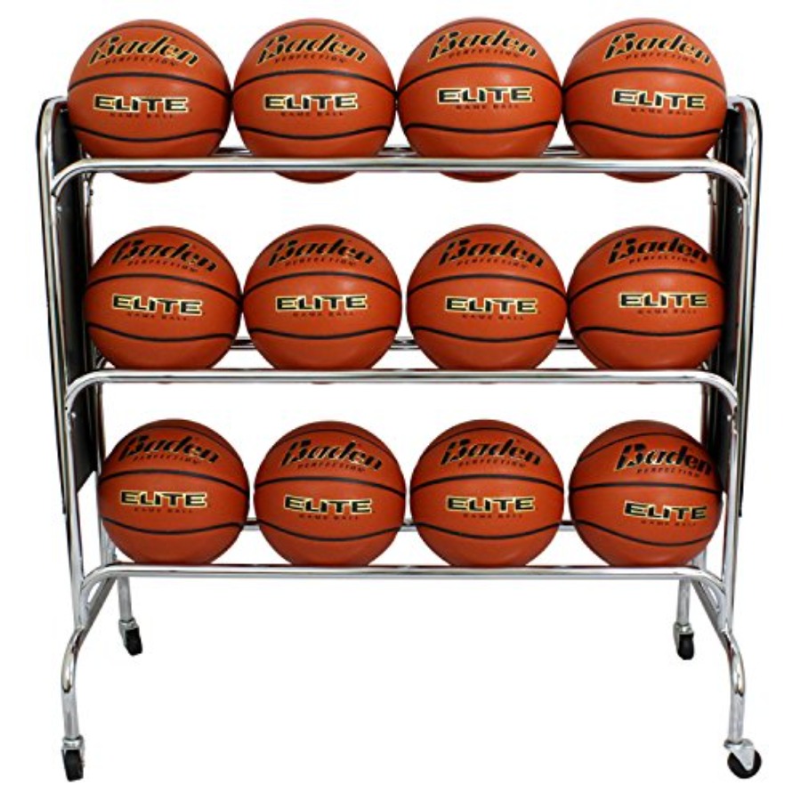 Steel Basketball Rack with Whe - Sports Equipment Rack recensione e prezzo