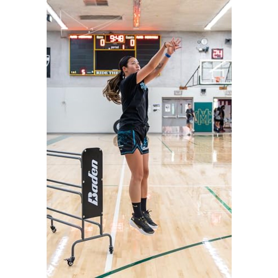 Steel Basketball Rack with Whe - Sports Equipment Rack recensione e prezzo