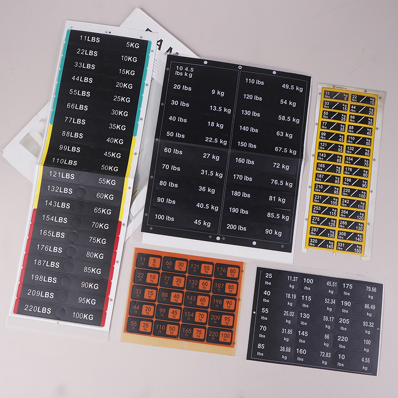 Weight Stack Labels 4.5kg To 1 - Sports Equipment Online recensione e prezzo