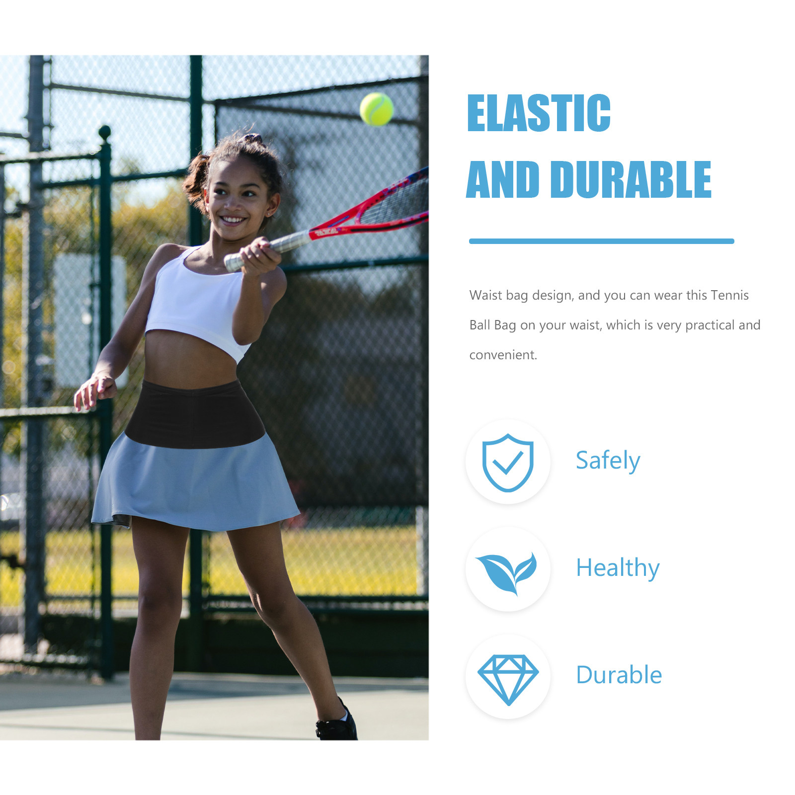 Tennis Ball Waist Bag Reusable - Sports Equipment Bag recensione e prezzo