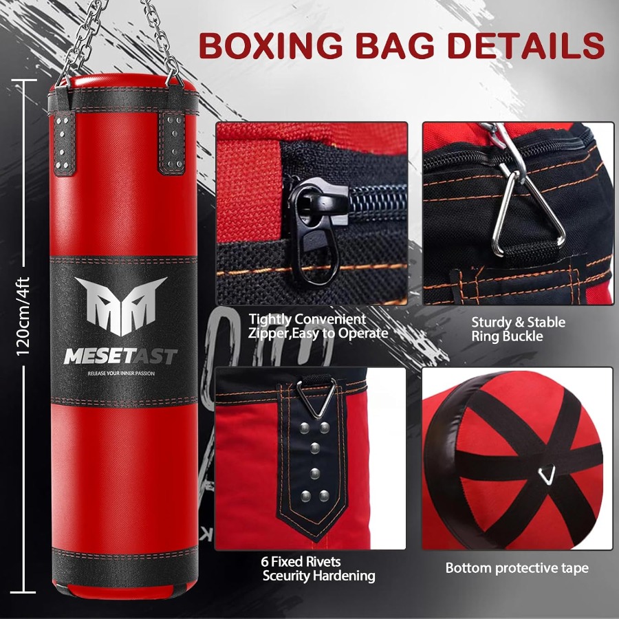 4ft Heavy Punching Bag Set for - Boxing Glove Set recensione e prezzo