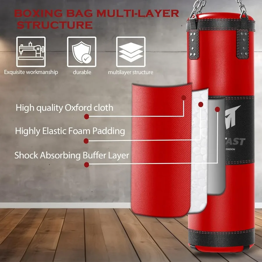 4ft Heavy Punching Bag Set for - Boxing Glove Set recensione e prezzo