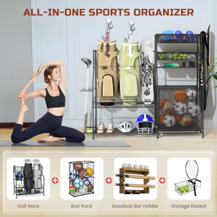 Garage Sports Equipment Organi - Sports Equipment Golf recensione e prezzo