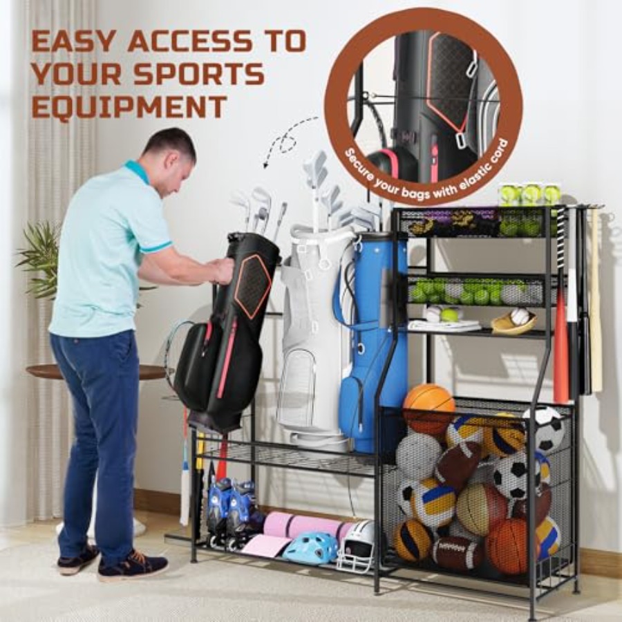 Garage Sports Equipment Organi - Sports Equipment Golf recensione e prezzo
