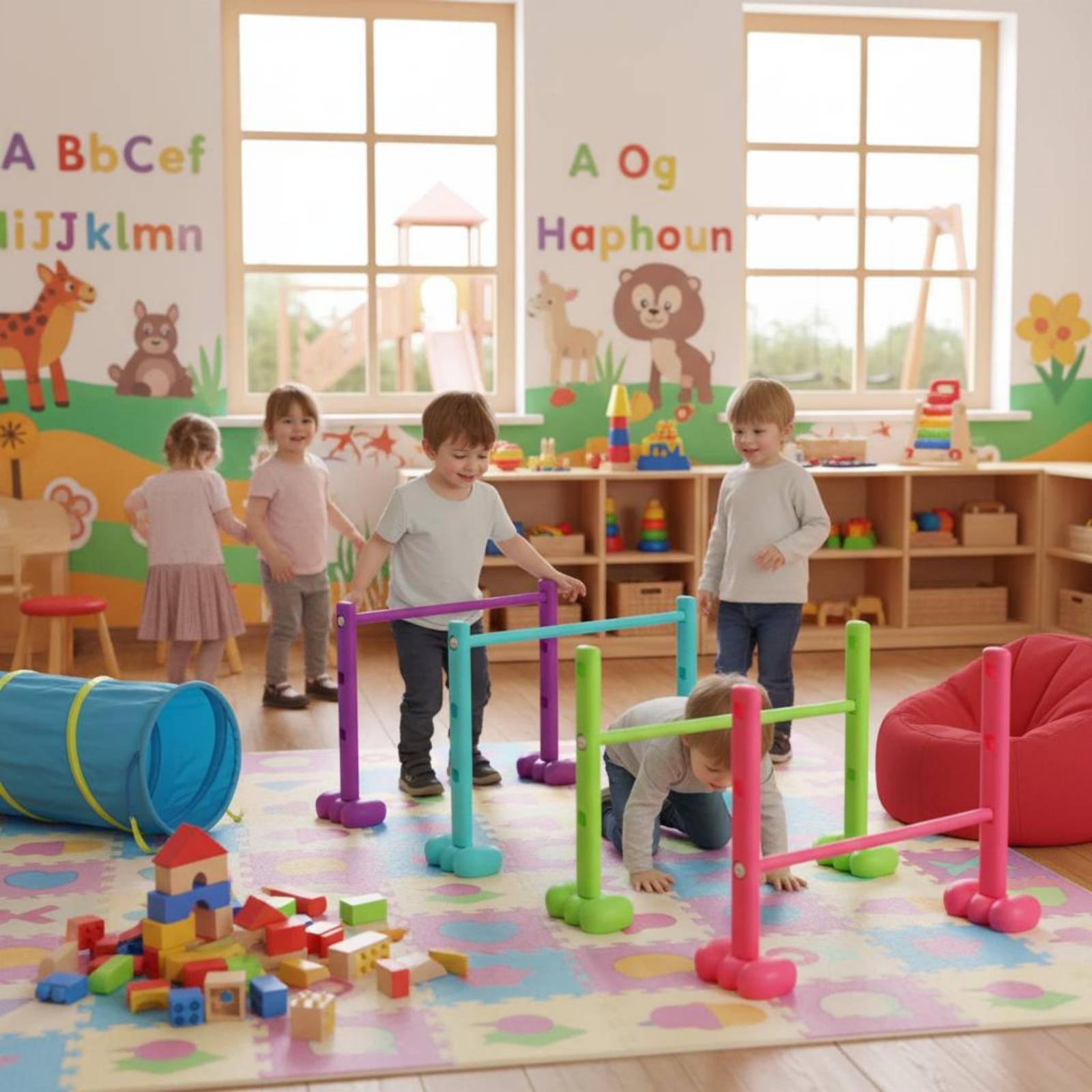 4 Pieces Crawl Tunnel Set Safe - Agility Hurdle Set recensione e prezzo