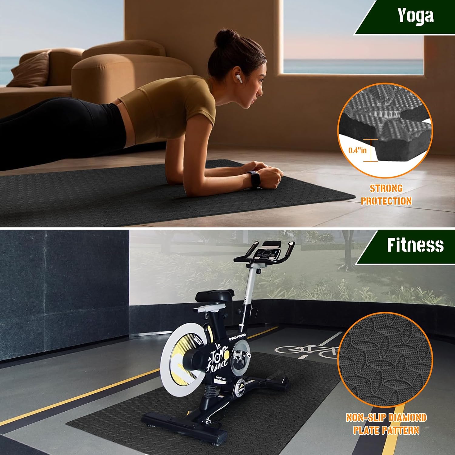 60cm EVA Foam Gym Floor Mats 8 - Sports Equipment Wholesale recensione e prezzo