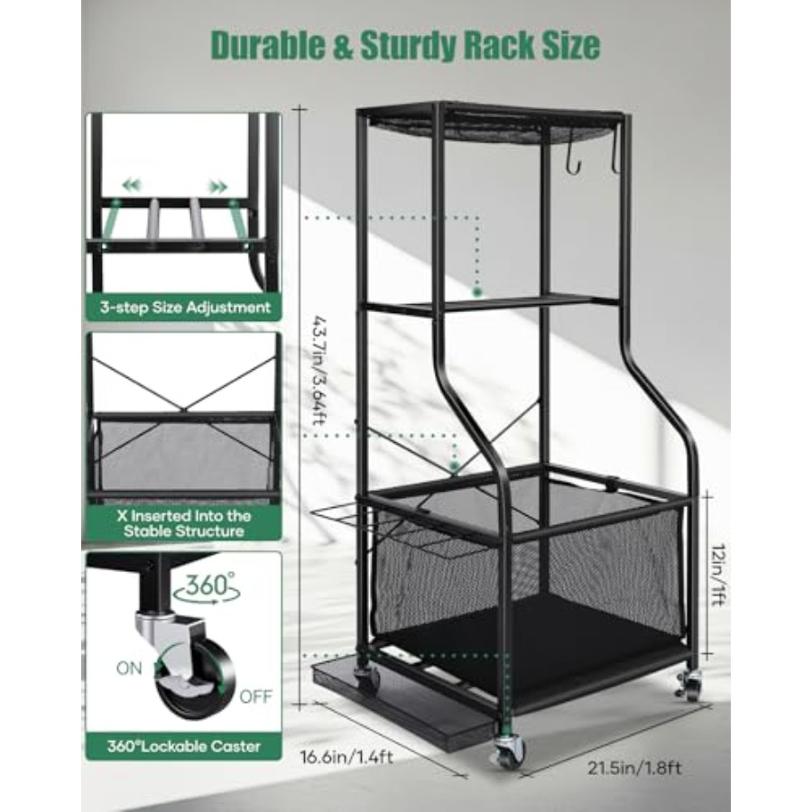Sports Equipment Garage Organi - Sports Equipment Rack recensione e prezzo
