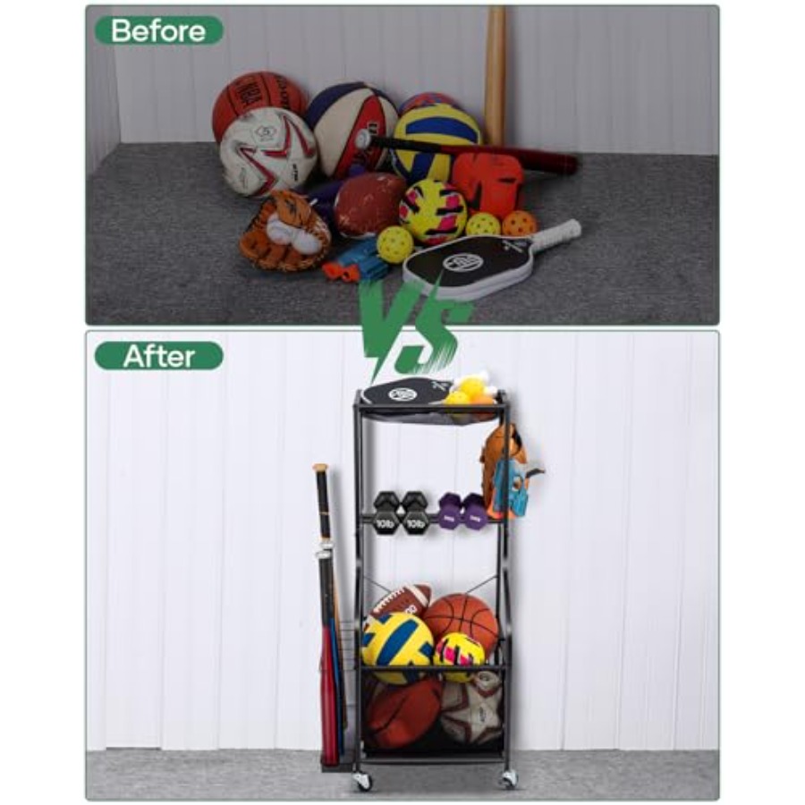 Sports Equipment Garage Organi - Sports Equipment Rack recensione e prezzo