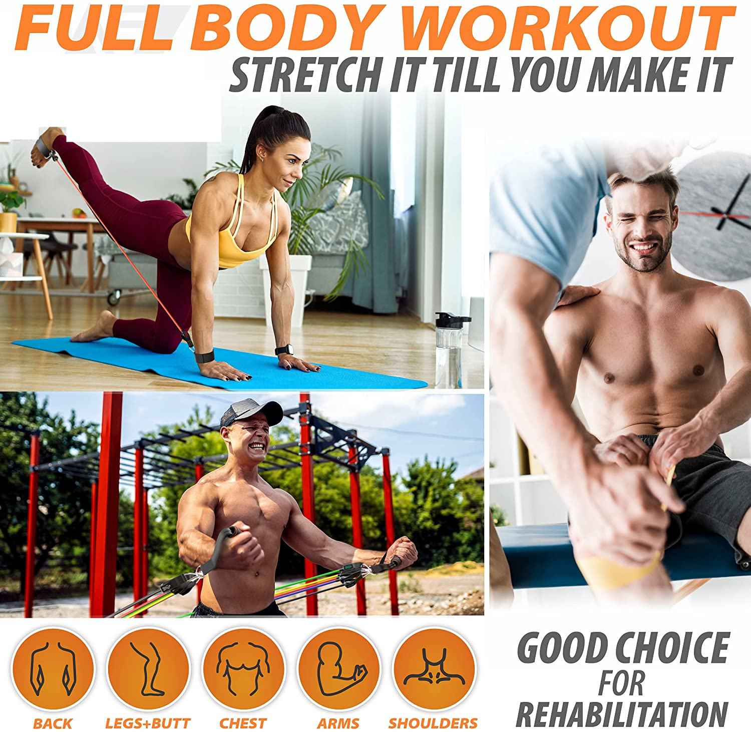 300lb Fitness Booty Resistance - Sports Equipment Online recensione e prezzo